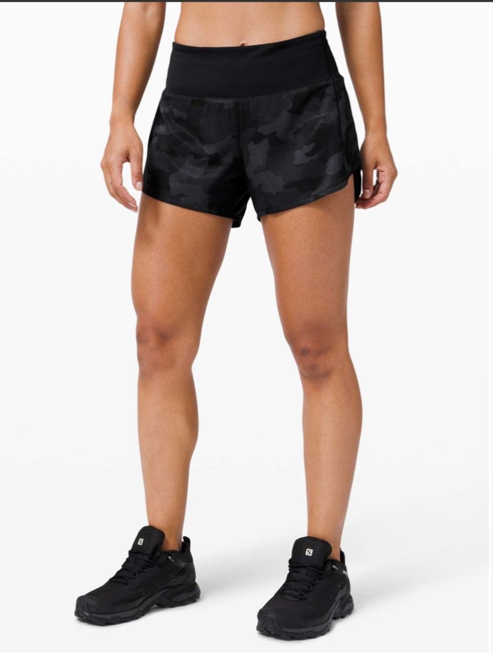 Lululemon Speed Up Short Long 4” Camo Print - Size 6